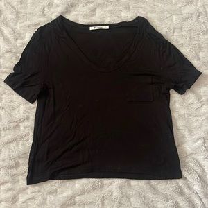 Crop style, pocket front Alexander wang tshirt